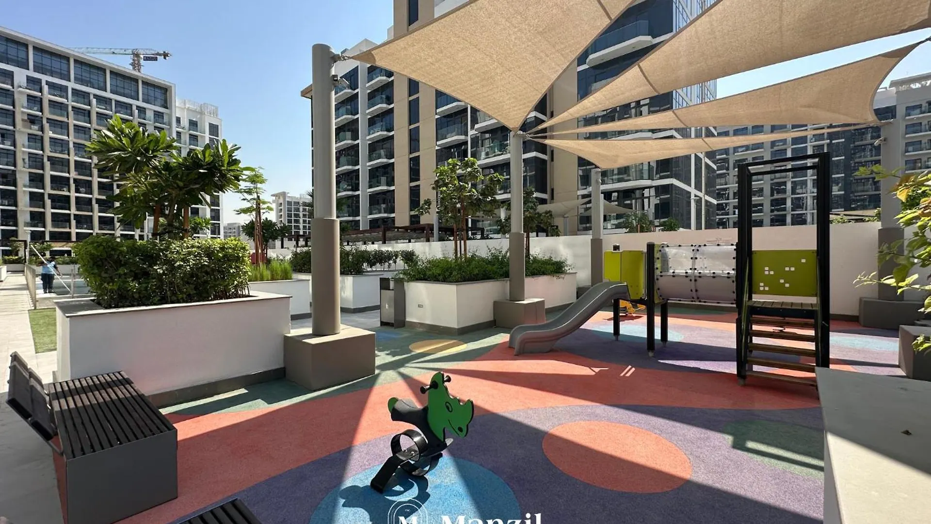 Apartament Elegant Studio W Balcony View Near Downtown Dubaj